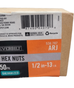 Everbilt 1/2 in.-13 tpi Galvanized Hex Nut (50-Pack)