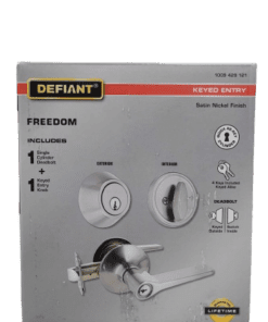 Defiant Satin Nickel Single Cylinder Freedom Combo Pack 32MEX2D1B