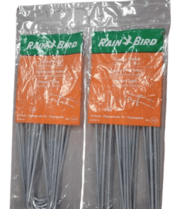 2-PACK 6 in. Galvanized Stakes for use with 1/4 in. or 1/2 in. Drip Tubing (10-Pack)