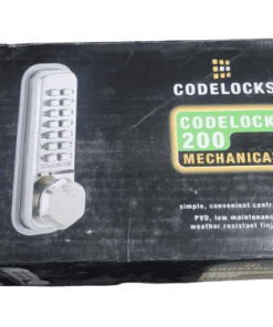 Codelocks Mechanical Combo Door Lock Latchbolt Hex CL210PB-PVD in Polished Brass