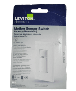 Leviton Decora 15-Amp In-Wall Multi-Location Single Pole Motion Sensor in White