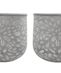 2-PACK Jackson Pottery 7 in. Concrete Springtime Planter LCP-547B