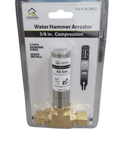 HOMEWERKS 3/8" COMP x 3/8" COMP Stainless Steel Straight Water Hammer Arrestor