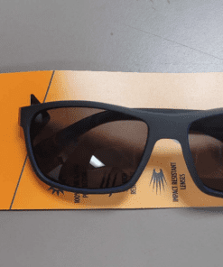 Shadedeye Retro Black Frames w/ Red and Blue Accent Sunglasses