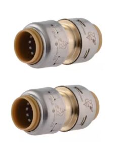 2-PACK SharkBite Max 1/2 in. Brass Push-to-Connect Coupling Fitting