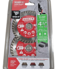 DIABLO 4-1/2 in. Turbo Rim Masonry Diamond Cut Off Blade Value Pack (2-Pack)