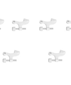10-PACK National Hardware N279-711 Contoured Hinge Pin Door Stop in White
