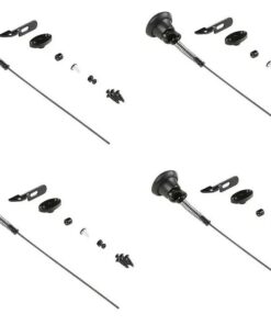 4-PACK National Hardware 13.78 in. L Black Automatic Gate Latch Pull