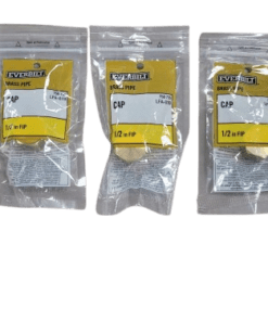 5-PACK Everbilt 1/2 in. FIP Brass Cap Fitting