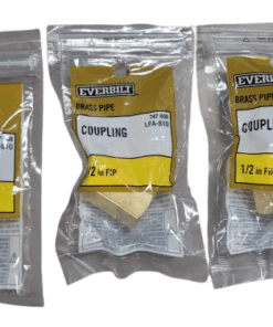 3-PACK Everbilt 1/2 in. x 1/2 in. FIP Brass Coupling