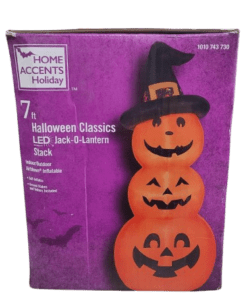 Home Accents Holiday 7 ft. LED Jack-O-Lantern Stack
