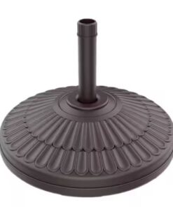 PASAMIC Round Heavy Duty Base Water & Sand Patio Umbrella Base Brown