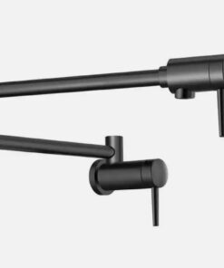 Delta Contemporary Wall Mounted Potfiller in Matte Black 1165LF-BL