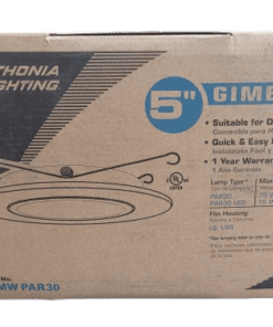 6-PACK Lithonia Lighting 5" White Narrow Flange Gimbal Recessed Finish Trim 5G1MW