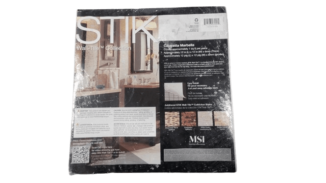 10-Pack MSI Calacatta Marbella Peel &amp; Stick 12″ x 12″ Marble Mosaic ...