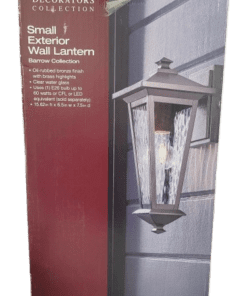HDC 1-Light Oil Rubbed Bronze Outdoor Wall Lantern Sconce Barrow Collection