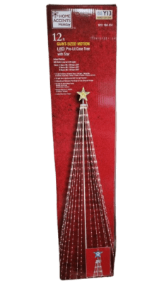 Home Accents 12 ft. Giant-Sized Motion LED Pre-Lit Cone Tree – Garland