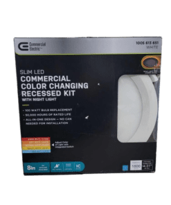 C.E. 8 in. Canless Adjustable CCT Integrated LED Recessed Light Trim with Night Light