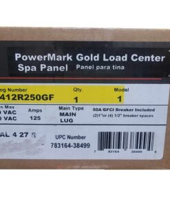 General Electric 50 Amp 240-Volt Non-Fuse Metallic Spa Panel Disconnect with GFI