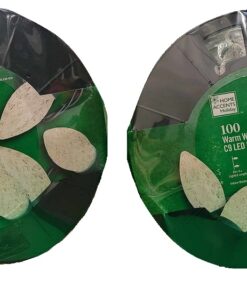 2-Pack Home Accents Holiday 100 Count Warm White Faceted C9 LED Lights