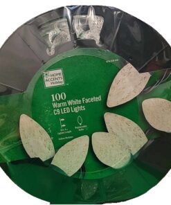 Home Accents Holiday 100 Count Warm White Faceted C9 LED Lights