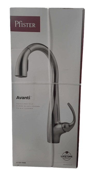 Pfister Avanti Pull-Down Sprayer Kitchen Faucet in Stainless Steel LF ...